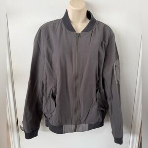 Gray Bomber Jacket S